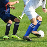 Loogdeel 1 Pair Soccer Socks Stripe Knee High Softball Baseball Team Sports Socks Breathable Football Socks for Kids Adults