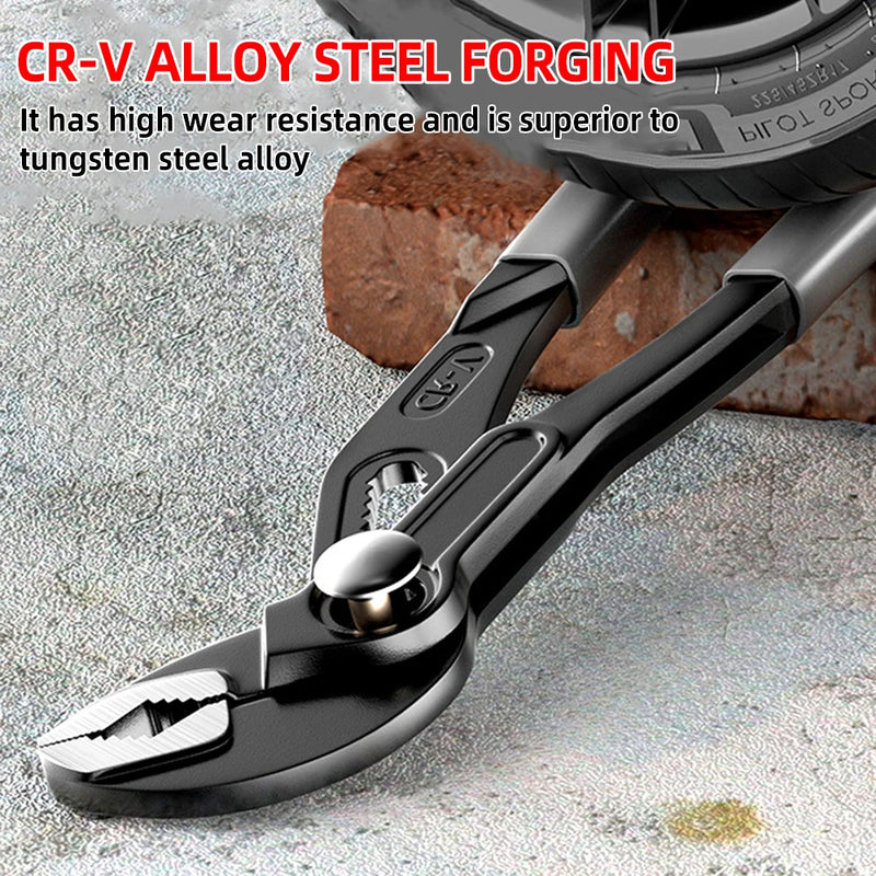 7"/8"/10"/12" Heavy Duty Quick Pipe Wrenches Large Opening Universal Adjustable Water Pipe Clamp Pliers Hand Tools for Plumber