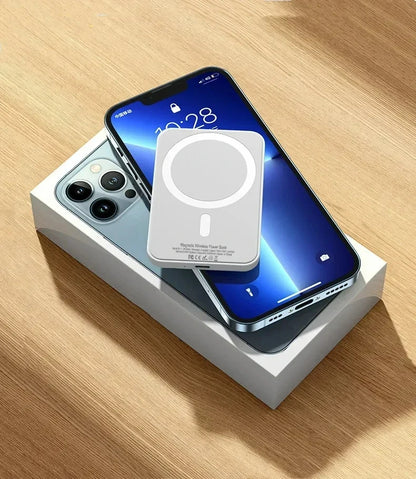 Portable Magnetic Auxiliary Spare External Magnetic Battery Pack Power Bank Wireless Charger For iphone 13 14 15 16 Power bank