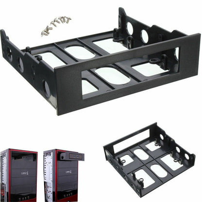 3.5 To 5.25 Floppy To Optical Drive Bay Mounting Bracket Converter For Front Panel Hub Card Reader Fan Speed Controller