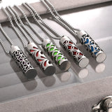 2023 New Aromatherapy Jewelry Necklaces Essential Oil Diffuser Necklace Stainless Steel Open Locket Aroma Scent Perfume Necklace
