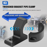ATV Car Motorcycle LED Headlight Clamps Brackets Tube Clamp Mount Kit For Auto Motorbike Spotlights Fog Light Mount Accessories