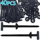 Universal Nylon Cable Tie Buckle Auto Fastener Screw Replacement Clip Car Fender Trunk Engine Guard Panel Wire Management Secure