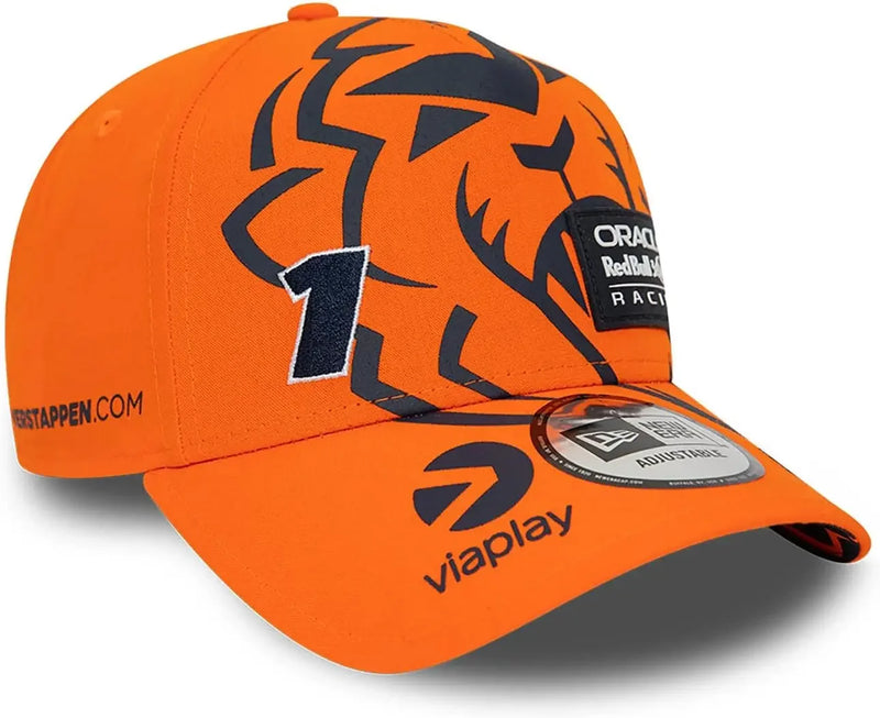 Hot New Max Verstappen Austria Race Special Orange A-Frame Trucker Casual Cap Fashion Embroidered Summer Red Bull Sun Hat