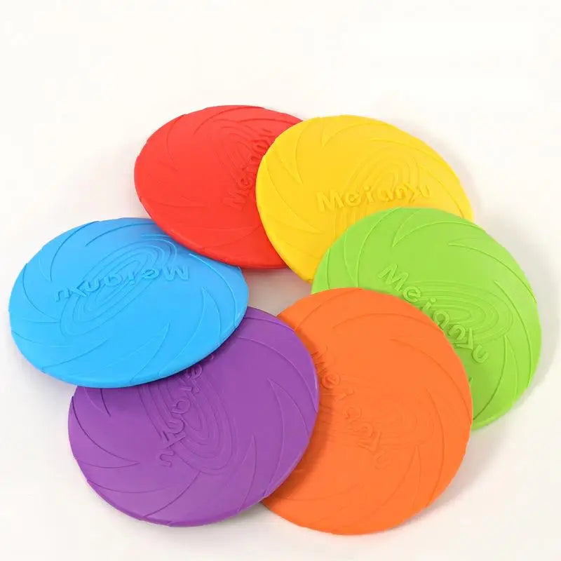 OUZEY-Bite-resistant Flying Disc Toys for Dogs, Multifunctional Pet, Dog Training Toys, Interactive Outdoor Game 