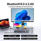 UGREEN Keyboard Wireless Bluetooth 5.0 2.4G Russian/Korean/EN 99 Keycaps For MacBook iPad PC Tablet USB C Rechargeable Keyboard