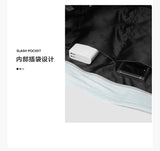 LEE Unisex Utility Canvas Leather Zipper Tote Bag Casual Denim Daily Shopping Handbag Women Men Durable Student School Book Bag