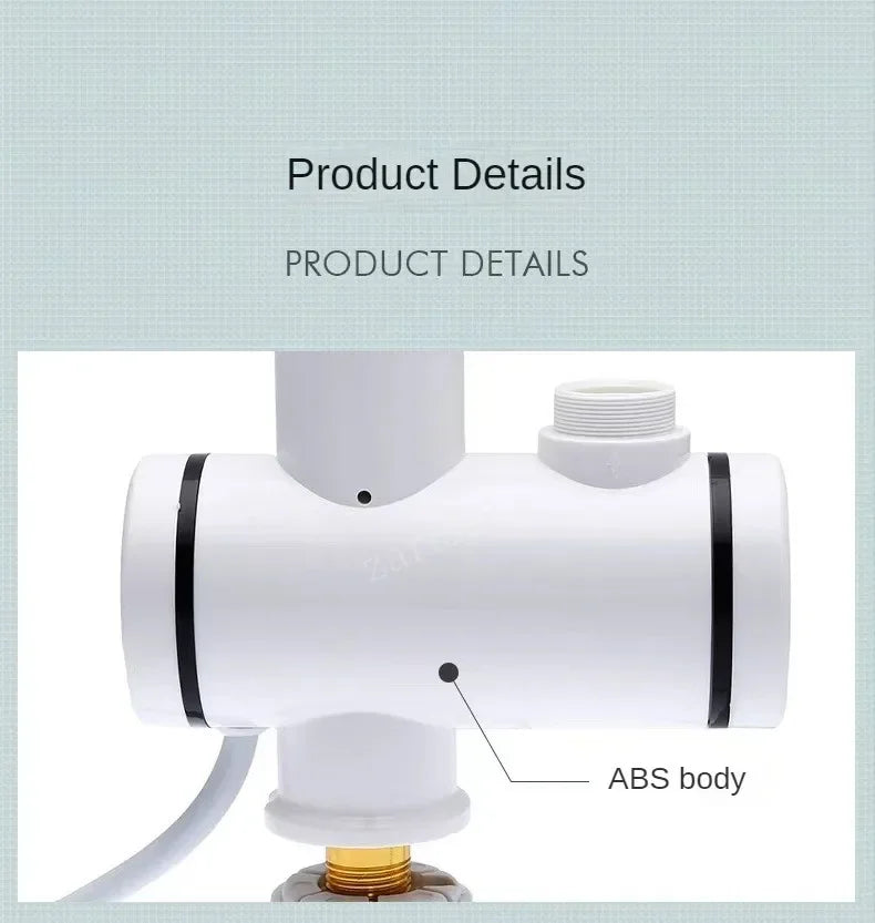 Electric Kitchen Water Heater Tap Instant Hot Water Faucet Heater Cold Heating Faucet Tankless Instantaneous Water Heater