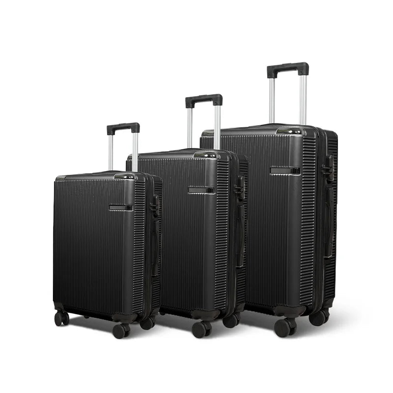 2025 Luggage Set 3-Piece 20' 24' 28' Suitcase Travel Bag with Multi-Directional Wheels Password Lock Large Capacity Carry on