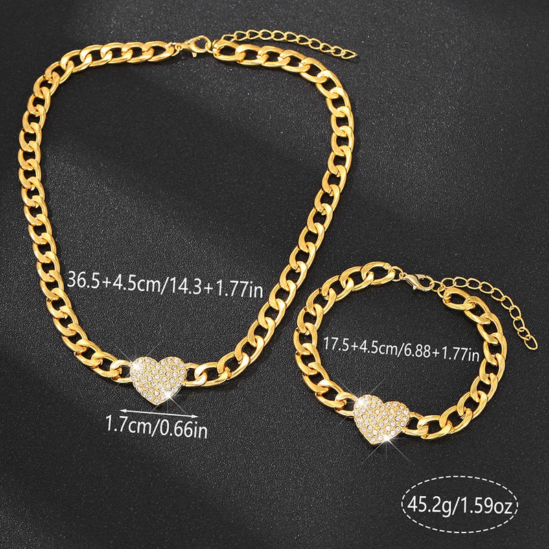 2 pcs Jewelry Set, Classic & Fashionable For Women, Suitable For Party, Dating, Work, Holiday Wear