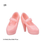 1Pair 1/3 1/6 Doll Shoes Fashion Female Doll Boots Plastic Doll Multistyles Long Knees Boots Fit Foot Length 2cm Dolls Shoes