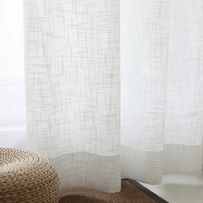 Japanese cotton linen sheer curtains for bedroom living room curtains for study curtain living room set plan curtain tulle