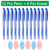 100 Pcs/set Kawaii Erasable Refill Erasable pens Gel Pen sketch Writing Stationery for Notebook school supplies cute kids pencil