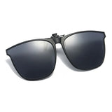 Polarized Clip On Sunglasses Men Car Driver Goggles UV400 Sun Glasses Anti Glare Vintage Square Glasses
