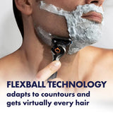 Gillette ProGlide Power Razor Men Face Beard Shaving Flexball Handle Microcomb Electric Razor with Precision Trimmer Hair Cut
