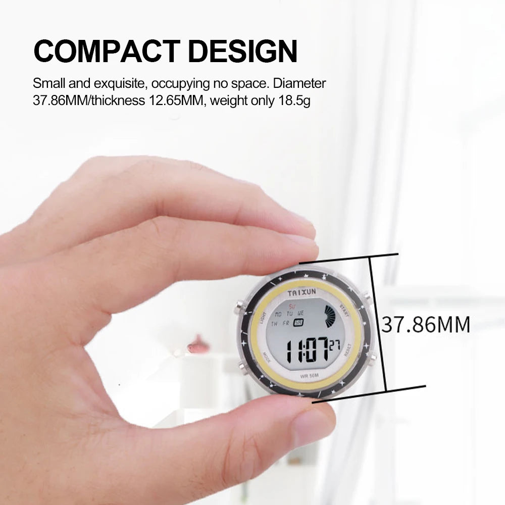 Motorcycle Digital Clock Waterproof Motorbike Stick-on Dashboard Car Clock Car Stick-On Mini Watch For Dashboard Boat Bike