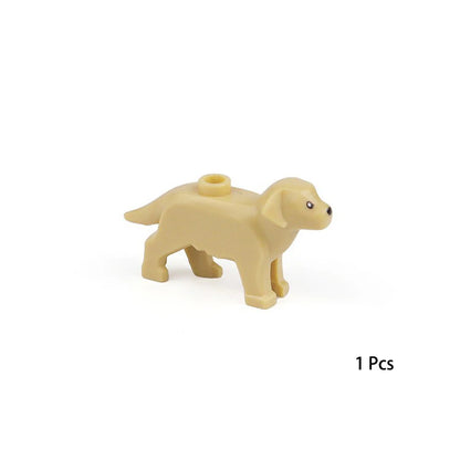 New Animal Chihuahua Parts MOC Building Blocks Farm Ranch City Zoo Family Pet Dog Bricks Toys Compatible With LEGO