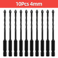 Cross Hex Tile Drill Bit For Glass Concrete Ceramic Tile Hole Opener Tunsten Carbide Hard Alloy Bits Set Tools 3 4 5 6 8 10 12mm