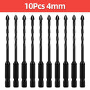 Cross Hex Tile Drill Bit For Glass Concrete Ceramic Tile Hole Opener Tunsten Carbide Hard Alloy Bits Set Tools 3 4 5 6 8 10 12mm