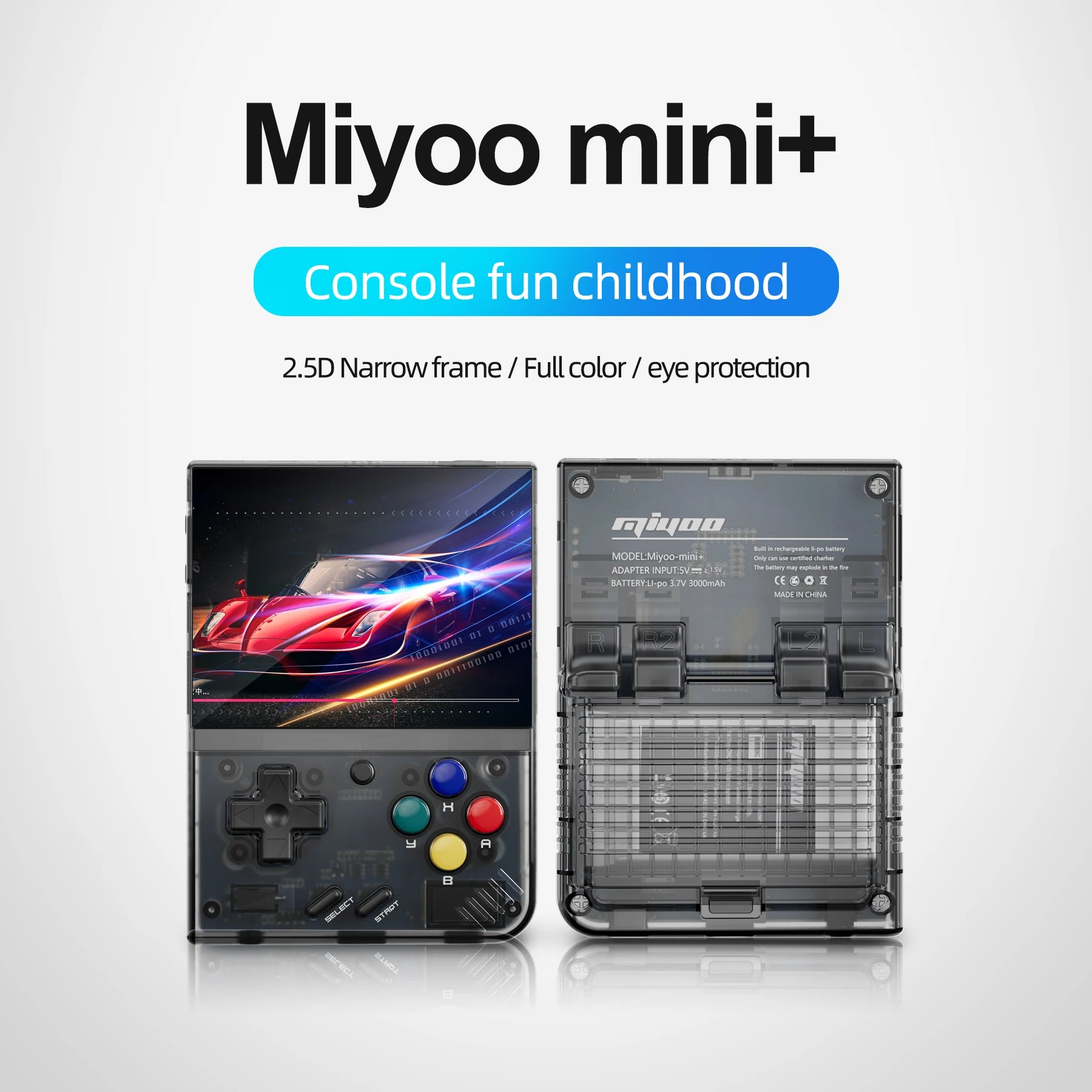 Consola de juegos portátil MIYOO Mini Plus, pantalla IPS clásica de 3,5 pulgadas, sistema Linux, regalo de Navidad, consola de juegos retro
