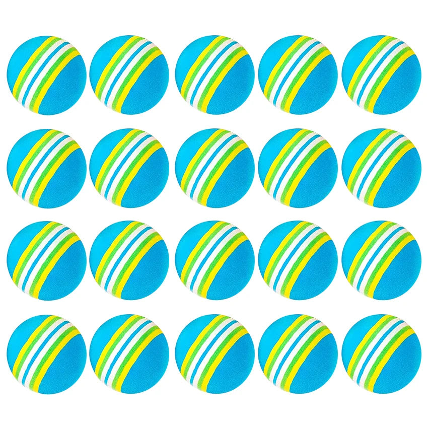 20pcs Golf Balls Light Rainbow Ball Range Ball 42mm Diameter Red Blue Yellow 3 Colors Pracitce Sports Ball Indoor Outdoor