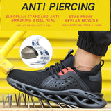 Men's Safety Footwear: Indestructible Steel Toe Protective Boots - Anti-Smash, Anti-Puncture, Work Safety, Anti-Slip Shoes