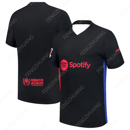 2024/25 Barcelona Man Outdoor Sweat Absorbent Quick Dry Soccer Jersey Unisex  Summer Classic Casual Loose Exercise Jersey T-Shir