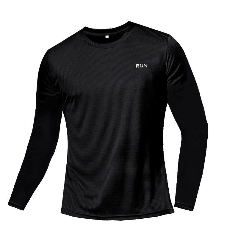 Camiseta transpirable de secado rápido, camisetas deportivas, ropa de entrenamiento, camiseta de manga larga para hombre, accesorios de gimnasio para correr de otoño, fitness para hombre.