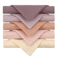 5 toallas de algodón absorbentes y suaves para bebé, para limpiar la cara, pañuelos, toallitas para el baño y la alimentación.