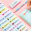 Personalized School Stickers Custom Name Labels for Kids Bottles & Pens & Cups- Waterproof Removable Durable Stationery Decals
