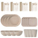 36PCS Beige