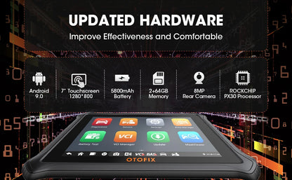 Escáner OBD2 automotriz OTOFIX D1 Lite, actualización de 2 años, control bidireccional, herramienta de escaneo de diagnóstico de todos los sistemas FCA SGW CAN FD y DoIP