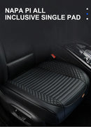SEAMETAL Full-Wrapped Car Seat Cover Breathable Hole PU Car Front Seat Cushion Universal Anti Slip Auto Chair Protector Cover