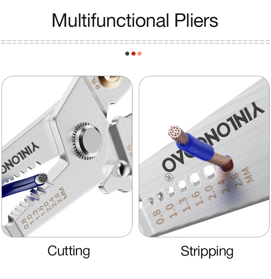 Wire Stripper Decrustation Pliers Multi Tool Ire Stripper Electric Cable Stripper Cutter Multifunctional Wire Repair Tool Pliers