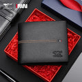 Septwolves Genuine Leather Wallets For Men Original Leather Wallet Man Cowhide Wolf Pattern With Brand Box Father Lover Gift