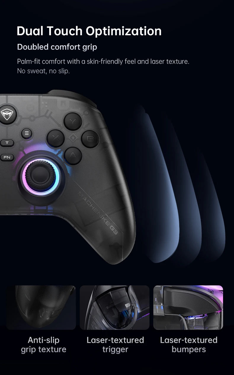 Machenike G3 V2 PC Gaming Controller Hall Effect Gamepad for Nintendo Switch iPhone Android Mobile Phone Windows PC Steam