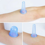 4-Piece Set Silicone Vacuum Cupping Set Cupping Cups Cans Suction Cup Therapy Back Body Detox Massage Anti Cellulite