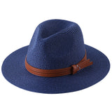 56-58-59-60CM New Natural Panama Soft Shaped Straw Hat Summer Women's/Men's Wide Brim Beach Sun Cap UV Protection Fedora Hat