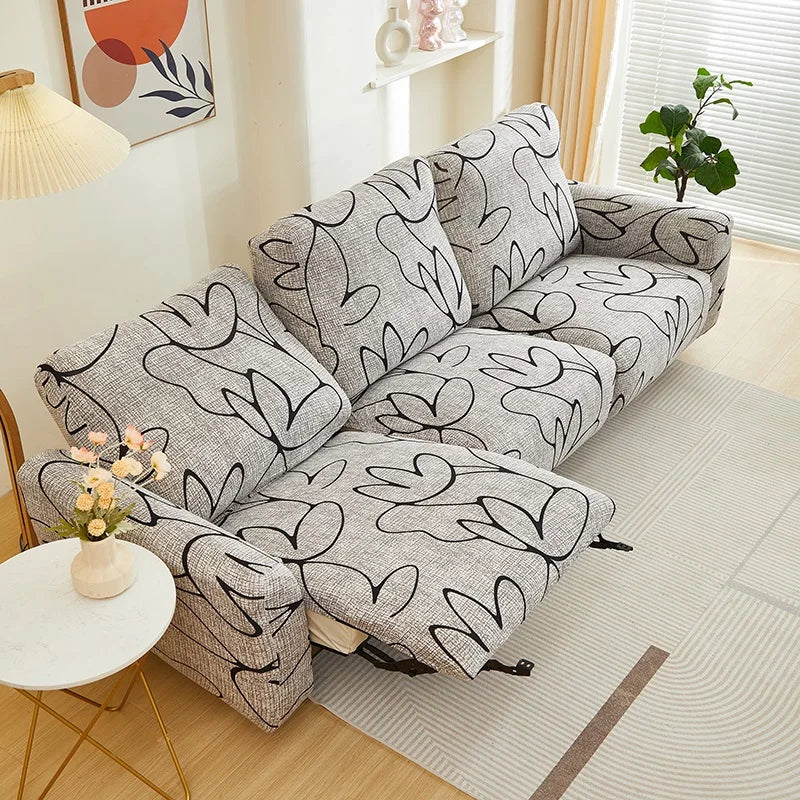 Elastic Recliner Sofa Cover Printed Slipcover Chair Sofa Protector Relax Armchair Stretch Couch Covers For Living Room