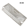 90 Degree Square Steel Bending Ruler Right Angle Arc Bending Drawing Line Ruler Building Parallel Line Drawing Cutting Marking