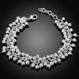 925 Sterling Silver Chain Bracelets for Men Women Braided Rope Male Fashion Jewelry High Quality New 4mm 