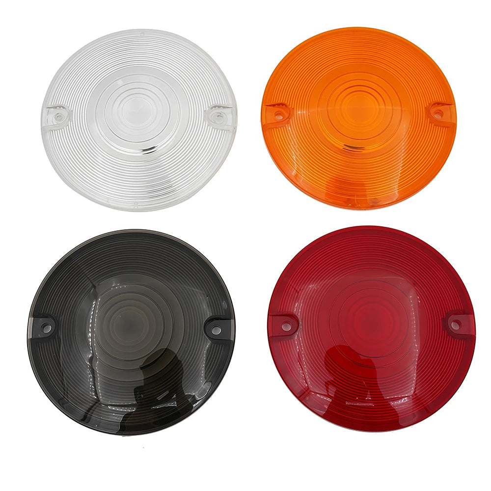 For Harley Touring Electra Glide Road King Ultra Glide Softail 1986 - 2014 Motorcycle Front Turn Signal Light Lens Cover Parts