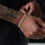 3-11mm Thick Waterproof Chain Bracelet for Men, Stainless Steel Cuban Chain Wristband, Classic Punk Heavy Men's Jewelry Gift