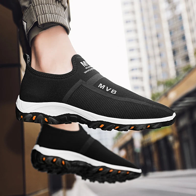 Summer Mens Casual Sport Shoes Fashion Mesh Breathable Sneakers Male Designer Tennis Shoes Man Training Walking Running Sneakers