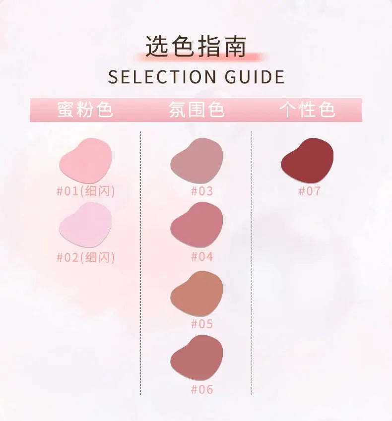 1PC Blush Makeup Palette Cute 7 Color Mineral Powder Blue Pink Rouge Long Lasting Natural Cheek Tint Waterproof Blusher Cosmetic