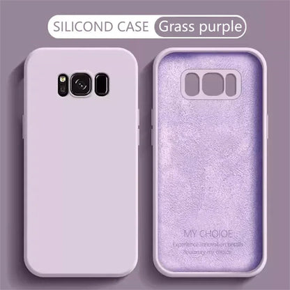 Liquid Silicone Phone Case for Samsung Galaxy S8 S9 S10 Plus Soft Camera Protective Shockproof Back Cover Samsung 8Plus