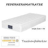 Comanlai Spring Mattress 90x200cm/140x200cm/160x200cm 25cm Height 7 Zones Cold Foam Mattress Microfiber Cover H3 Hardness