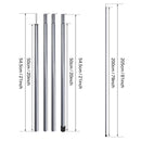 Bastones de trekking telescópicos, ligeros, ajustables y plegables, para acampar, senderismo, con toldo, 2 m, juego de 2 