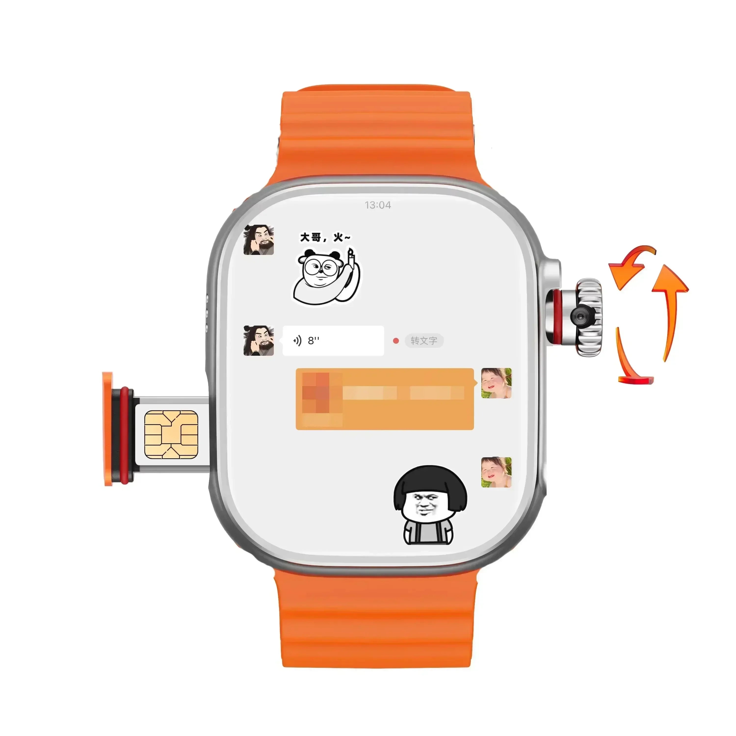 CDS9 5G Smartwatch: Android Smartwatch | 2.2" AMOLED HD | 180° Rotating Camera | 4G & GPS