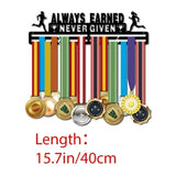 Rack de exibição de medalha de corrida de maratona, cabide de suporte, organizador para parede, esportes de corrida